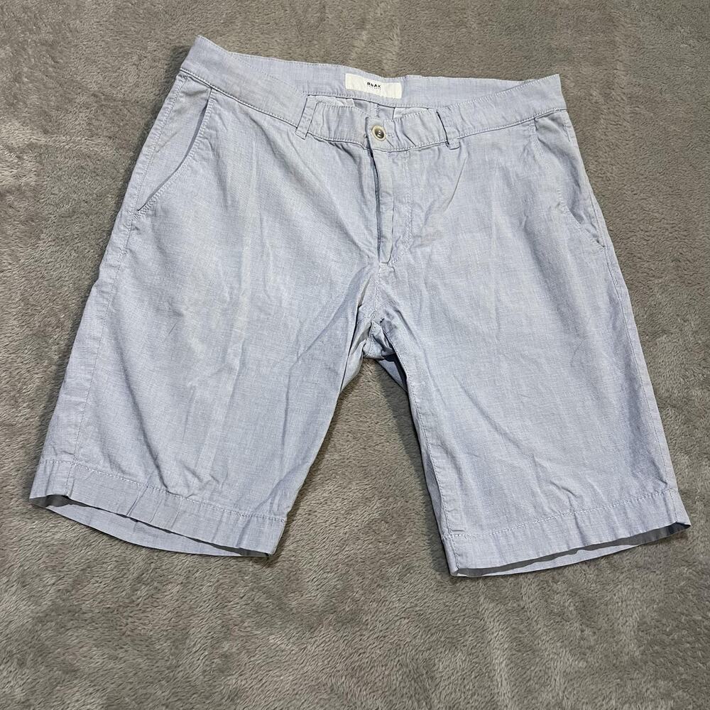 Brax Shorts Mens 32 Light Blue Ultralight Bozen Chino Cotton Casual Summer